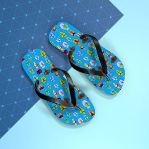 Beaucoup Booty Flip Flops (BLUE)