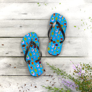 Beaucoup Booty Flip Flops (BLUE)