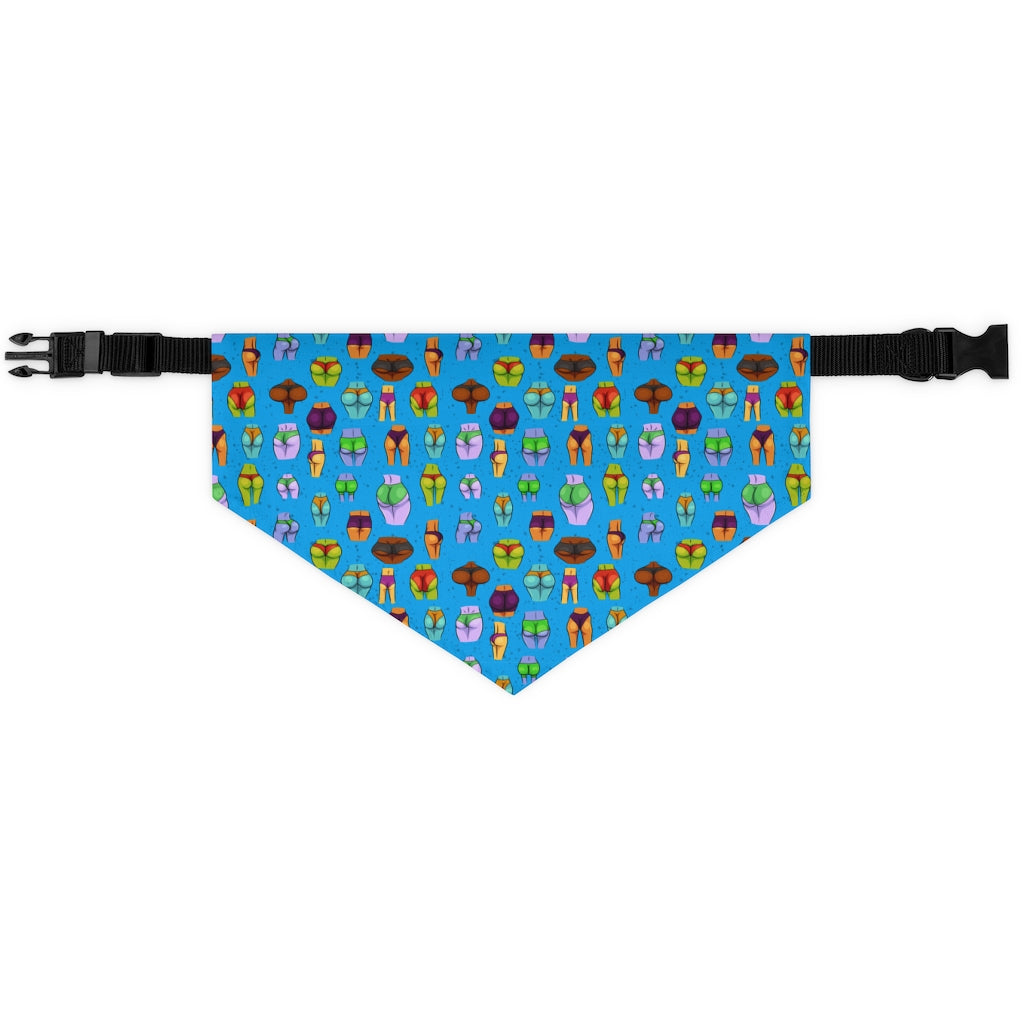 Beaucoup Booty Pet Bandana Collar (BLUE)