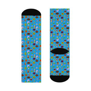 Booty Crew Socks (BLUE)