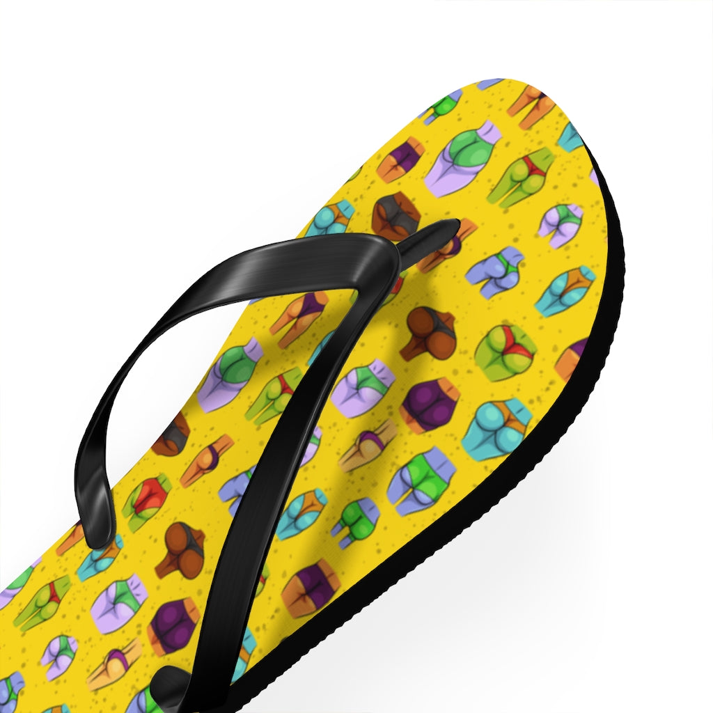 Beaucoup Booty Flip Flops (YELLOW)