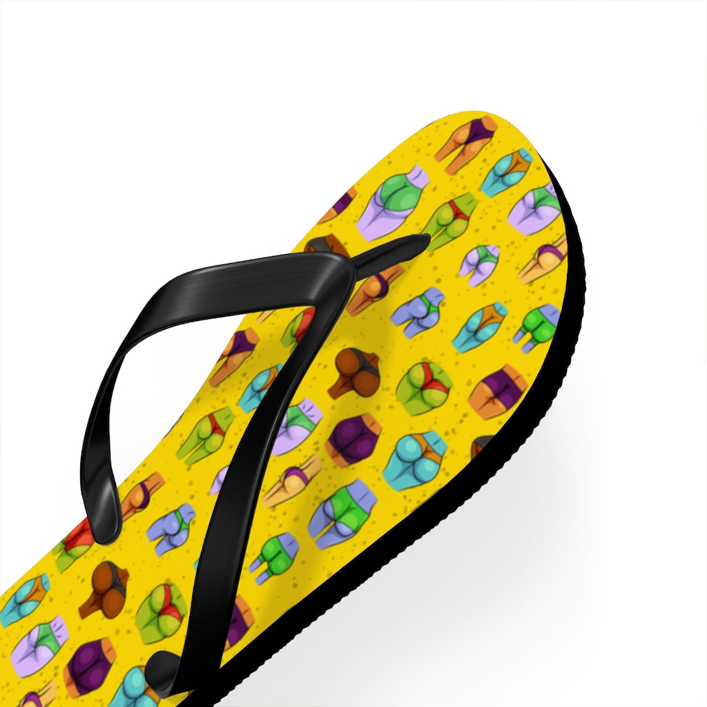 Beaucoup Booty Flip Flops (YELLOW)