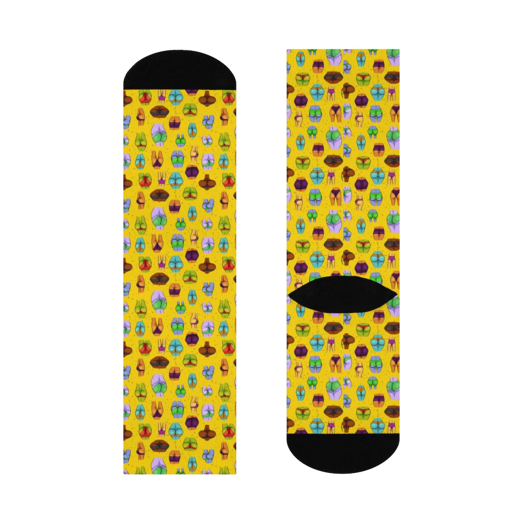 Booty Crew Socks (YELLOW)