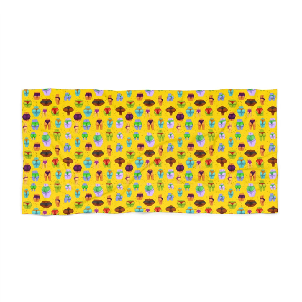 Beaucoup Booty Beach Towel (YELLOW)