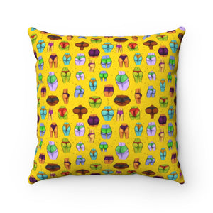 Beaucoup Booty Square Pillow (YELLOW)