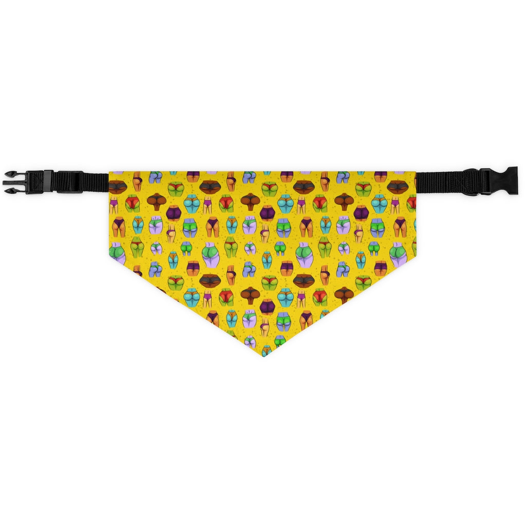 Beaucoup Booty Pet Bandana Collar (YELLOW)