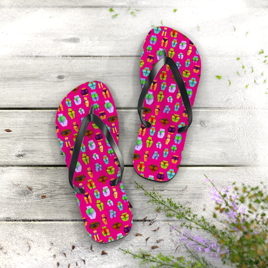 Beaucoup Booty Flip Flops (PINK)