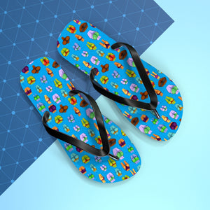 Beaucoup Booty Flip Flops (BLUE)
