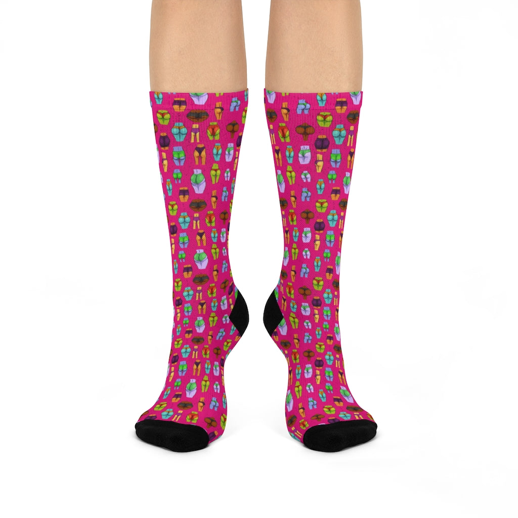 Booty Crew Socks (PINK)