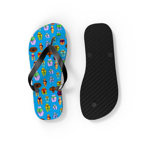 Beaucoup Booty Flip Flops (BLUE)
