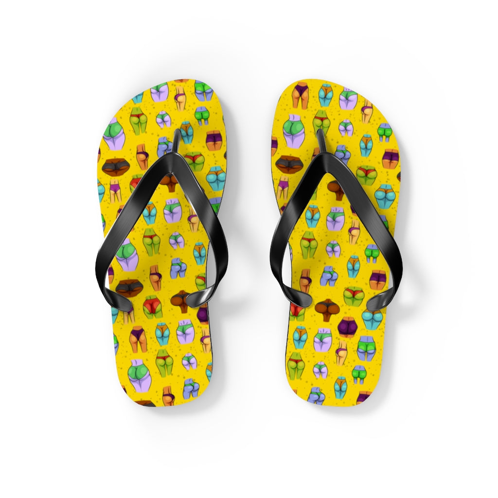 Beaucoup Booty Flip Flops (YELLOW)