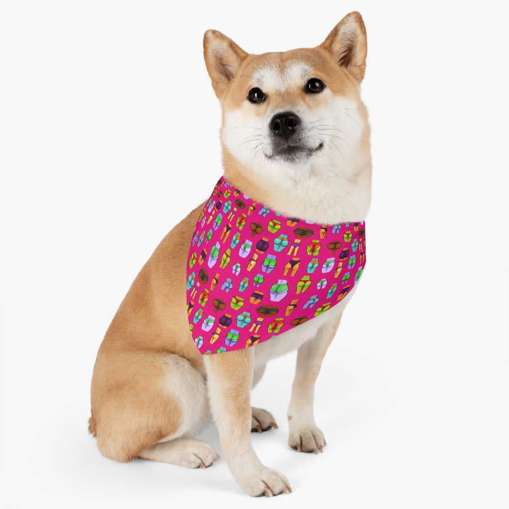 Beaucoup Booty Pet Bandana Collar (PINK)