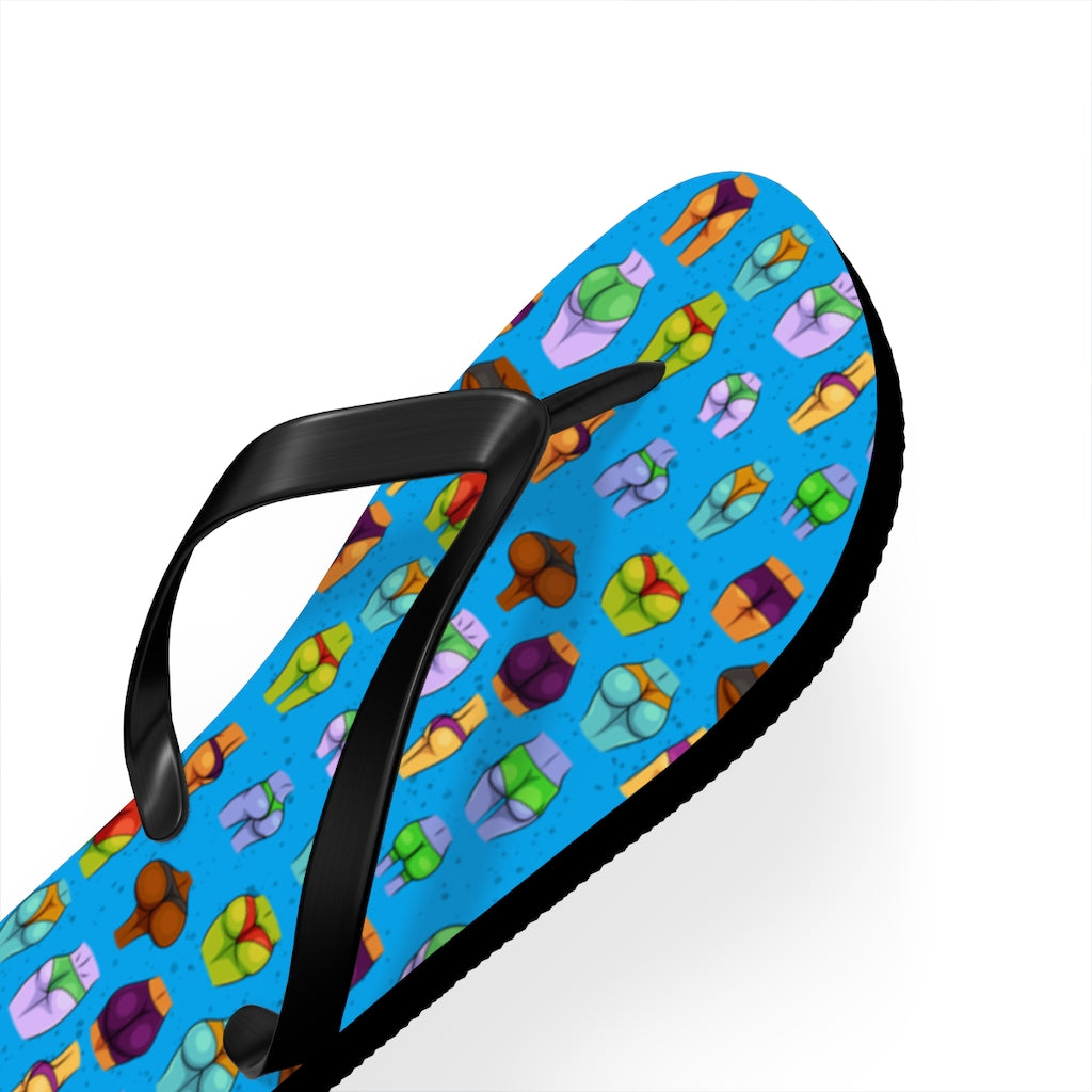 Beaucoup Booty Flip Flops (BLUE)