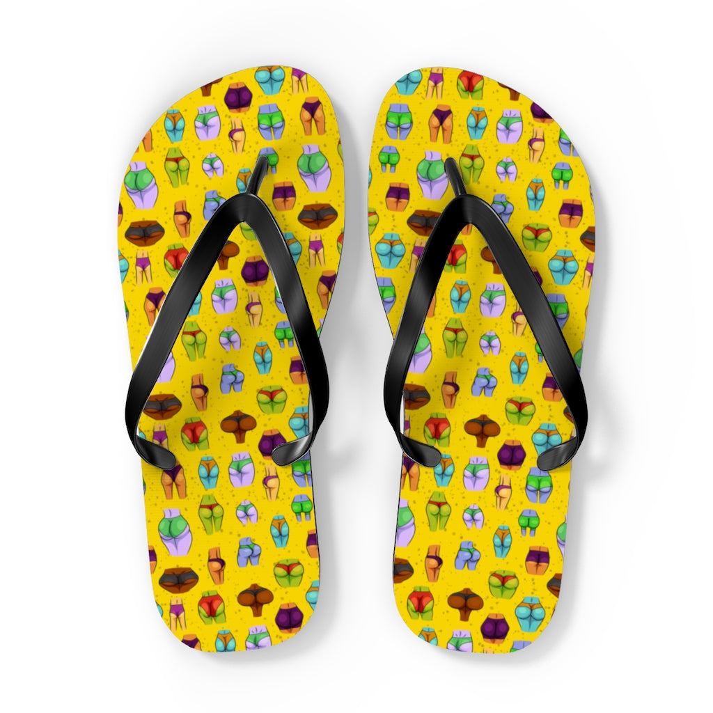 Beaucoup Booty Flip Flops (YELLOW)