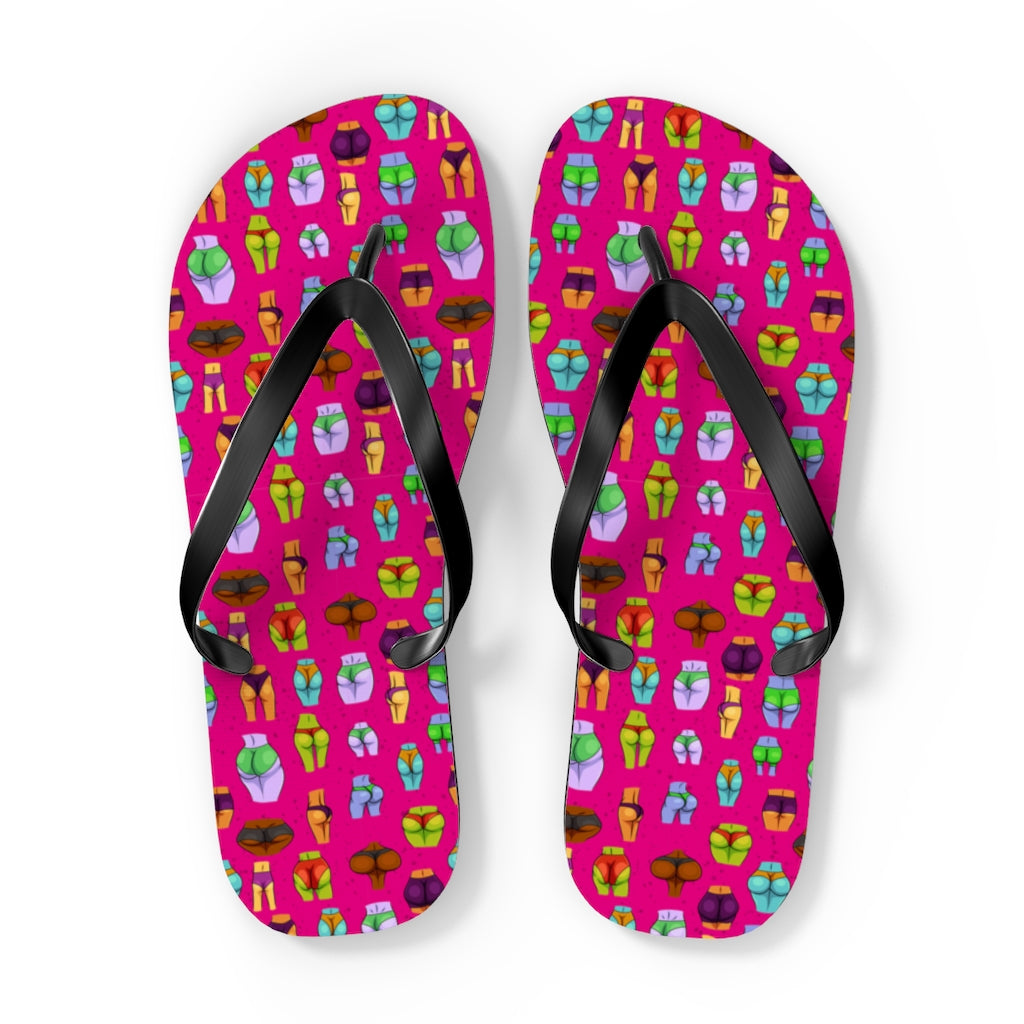 Beaucoup Booty Flip Flops (PINK)