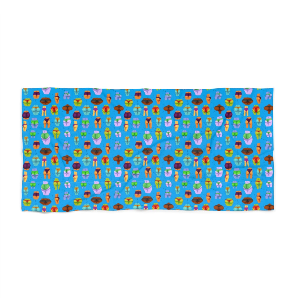Beaucoup Booty Beach Towel (BLUE)
