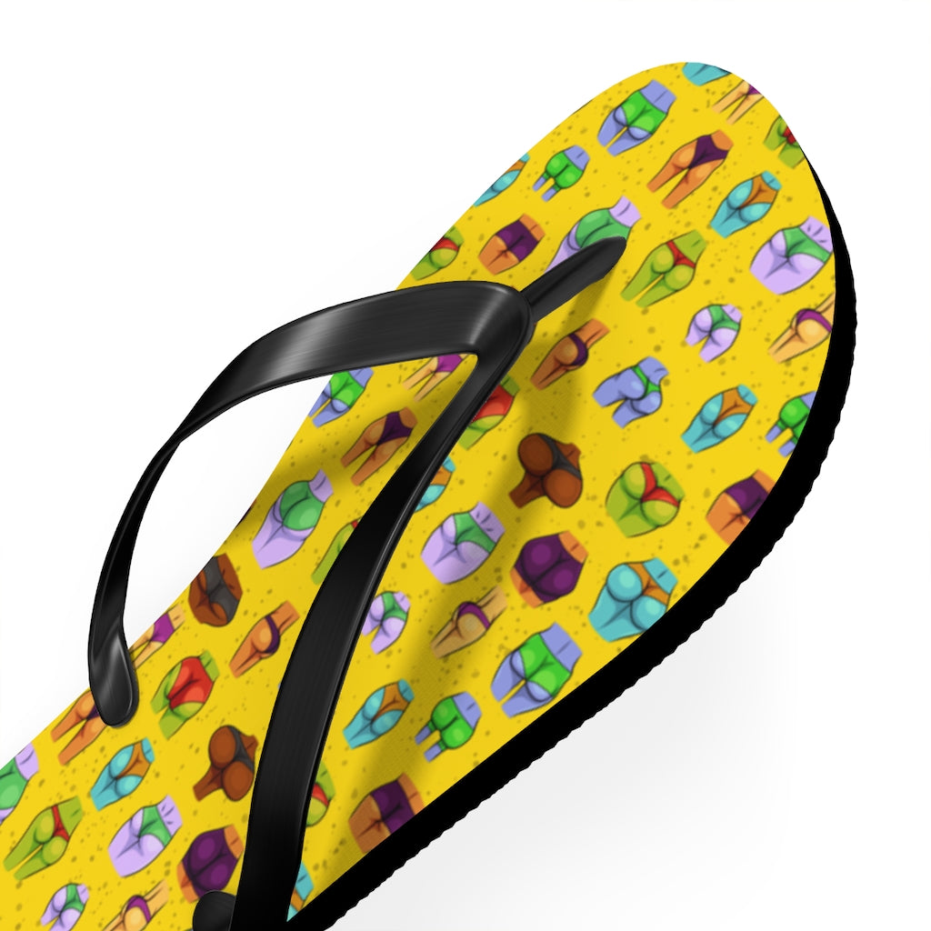 Beaucoup Booty Flip Flops (YELLOW)