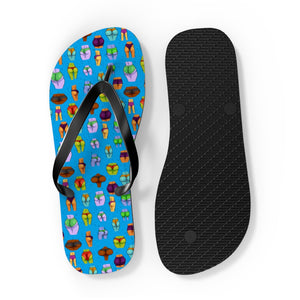 Beaucoup Booty Flip Flops (BLUE)