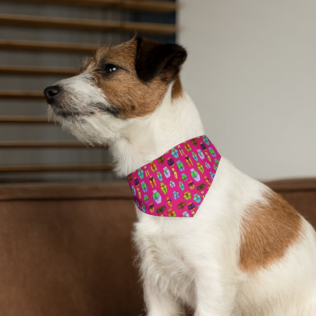 Beaucoup Booty Pet Bandana Collar (PINK)