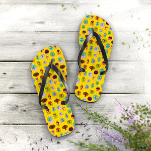 Beaucoup Booty Flip Flops (YELLOW)