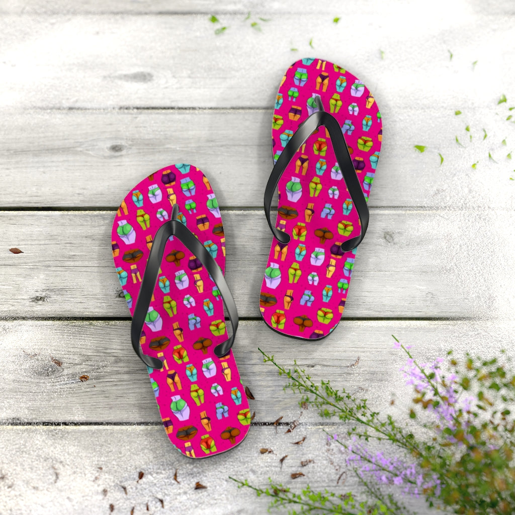 Beaucoup Booty Flip Flops (PINK)