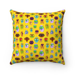 Beaucoup Booty Square Pillow (YELLOW)