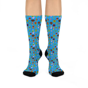 Booty Crew Socks (BLUE)