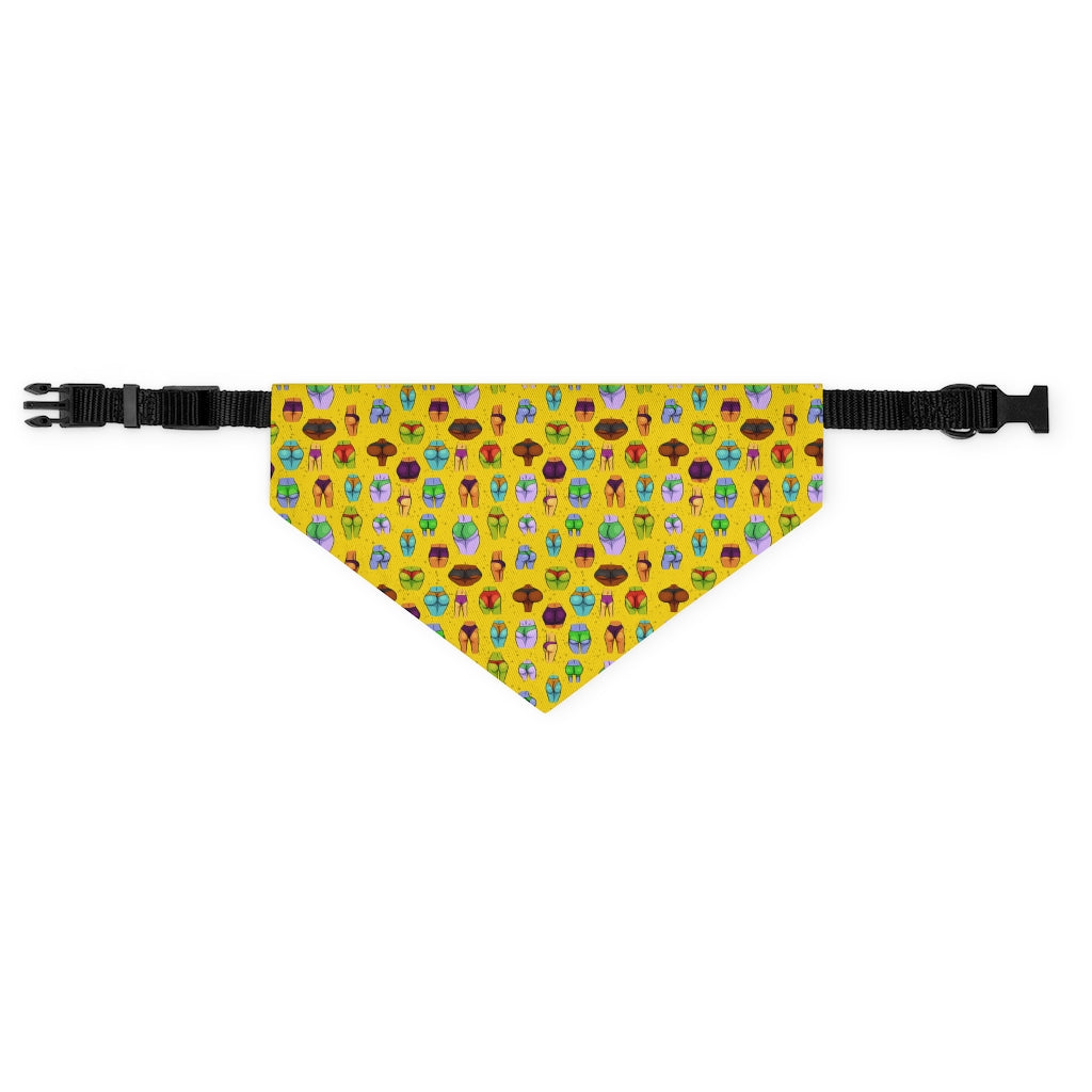 Beaucoup Booty Pet Bandana Collar (YELLOW)