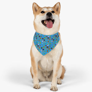 Beaucoup Booty Pet Bandana Collar (BLUE)