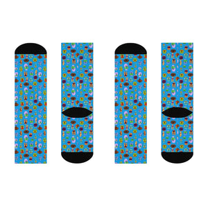 Booty Crew Socks (BLUE)
