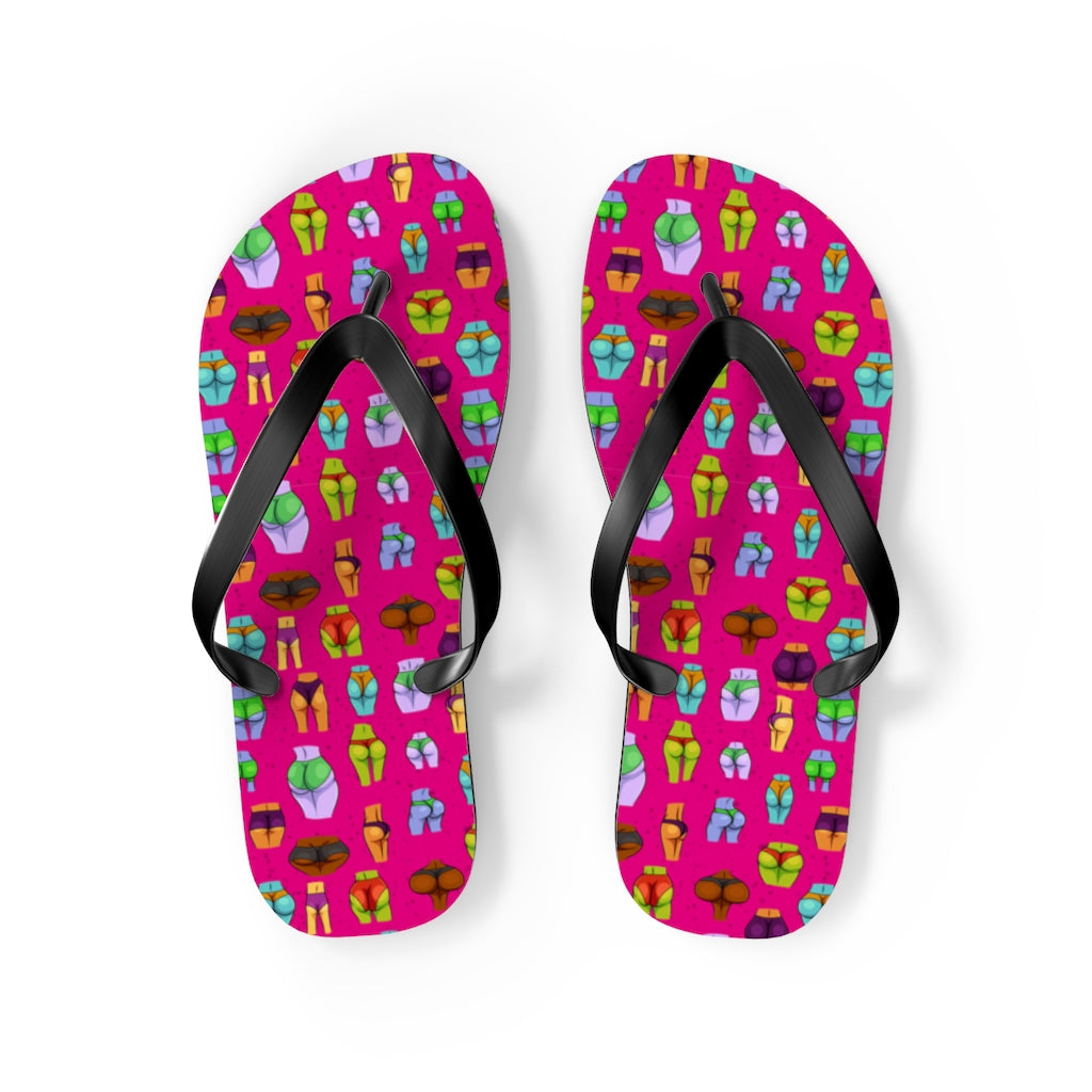 Beaucoup Booty Flip Flops (PINK)
