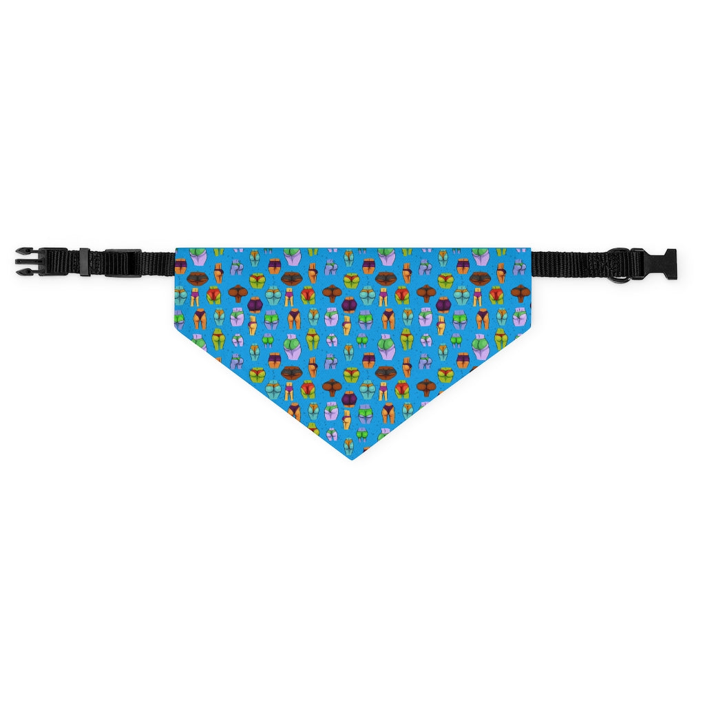 Beaucoup Booty Pet Bandana Collar (BLUE)