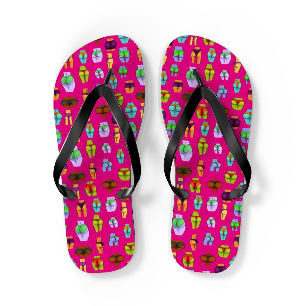 Beaucoup Booty Flip Flops (PINK)