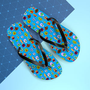 Beaucoup Booty Flip Flops (BLUE)