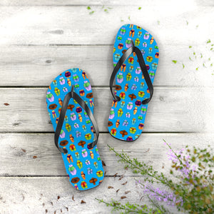 Beaucoup Booty Flip Flops (BLUE)